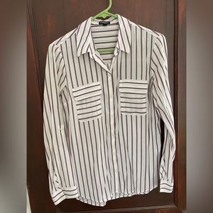 Express Striped Button-up Size Small